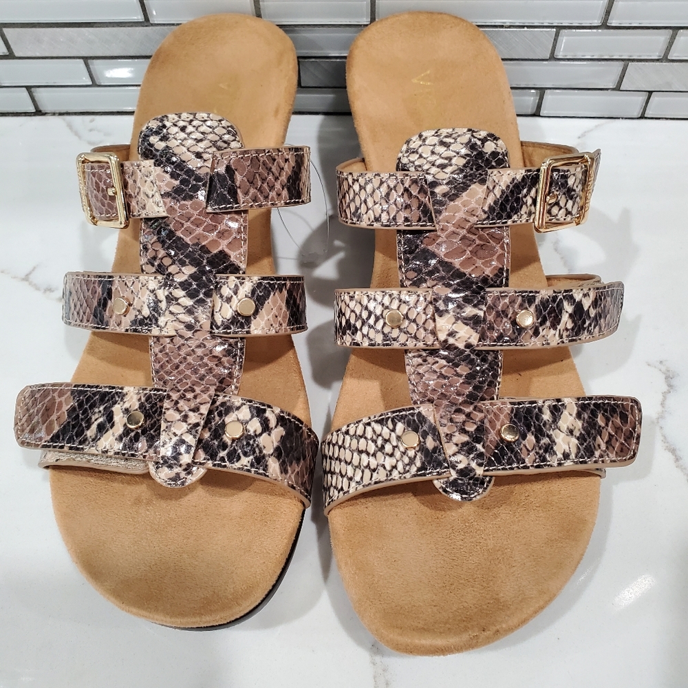 Vionic Orthotic Adjustable Triple Strap Slide